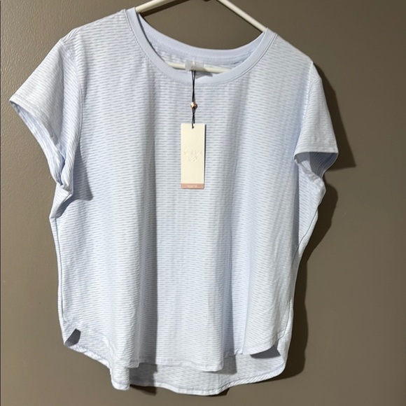 Blue Dolman Sleeve Boxy T-Shirt - Picture 1 of 5